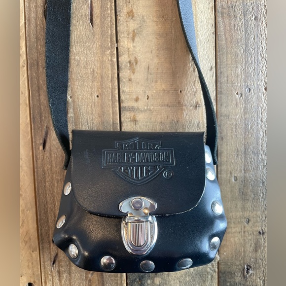 Vintage Harley Davidson Mini Purse - Picture 2 of 9